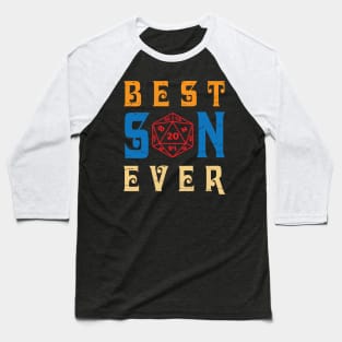 Best Gamer Son Ever You Can Just Pause A Game Happy Father Day Gamer Vintage Retro Baseball T-Shirt